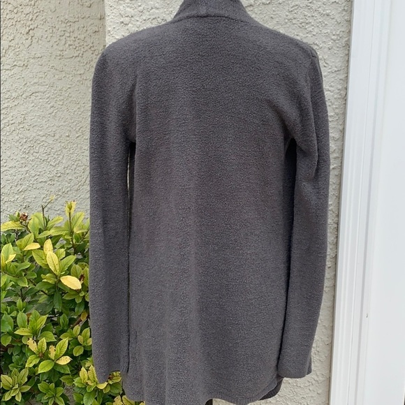 Barefoot Dreams Bamboo Chic Lite Grey Cardigan S/M - Picture 4 of 7